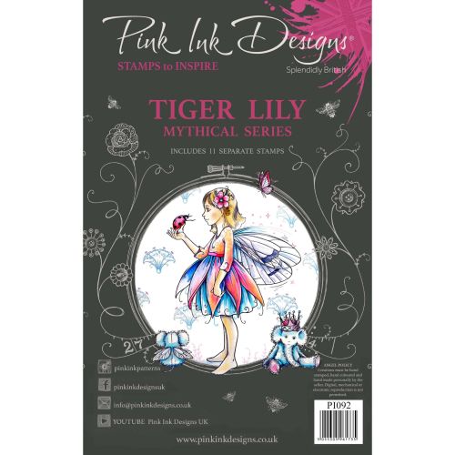 tiger lily - mythical Series - Pink Ink Designs Clear Stamp Set PI092
